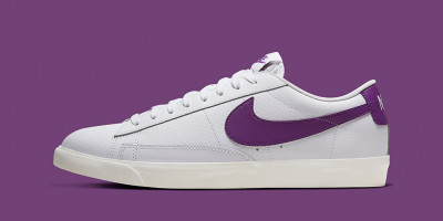 Swoosh Ungu Mejeng di Nike Blazer Low Leather thumbnail